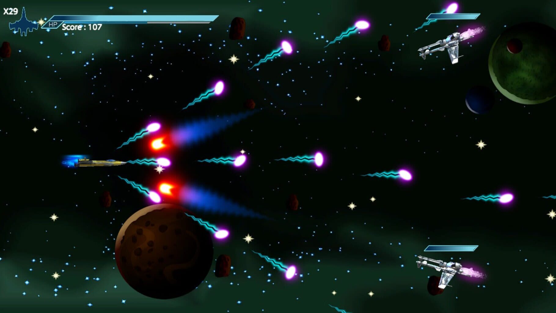 Captura de pantalla - Retro Arcade Shooter - Attack from Pluto