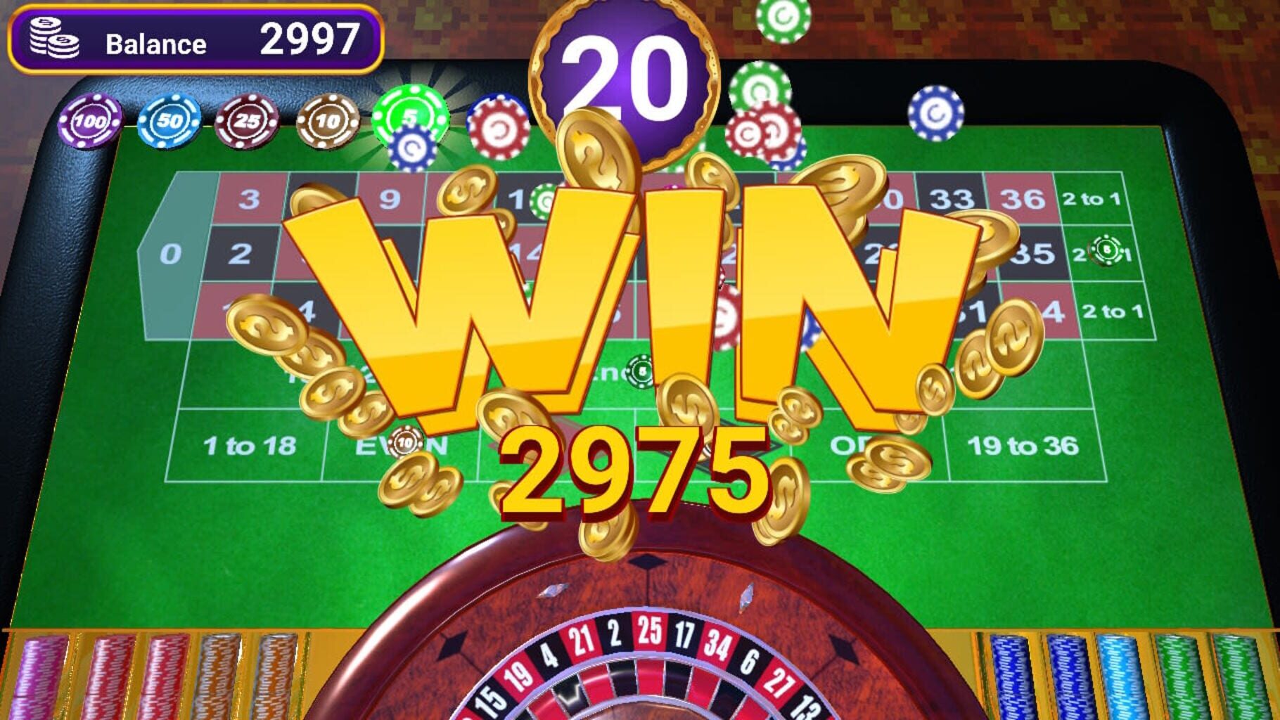 Roulette at Aces Casino screenshot