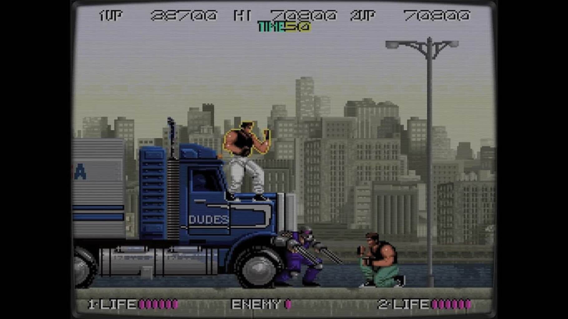 Retro Classix 2in1 pack: Bad Dudes & Two Crude Dudes screenshot