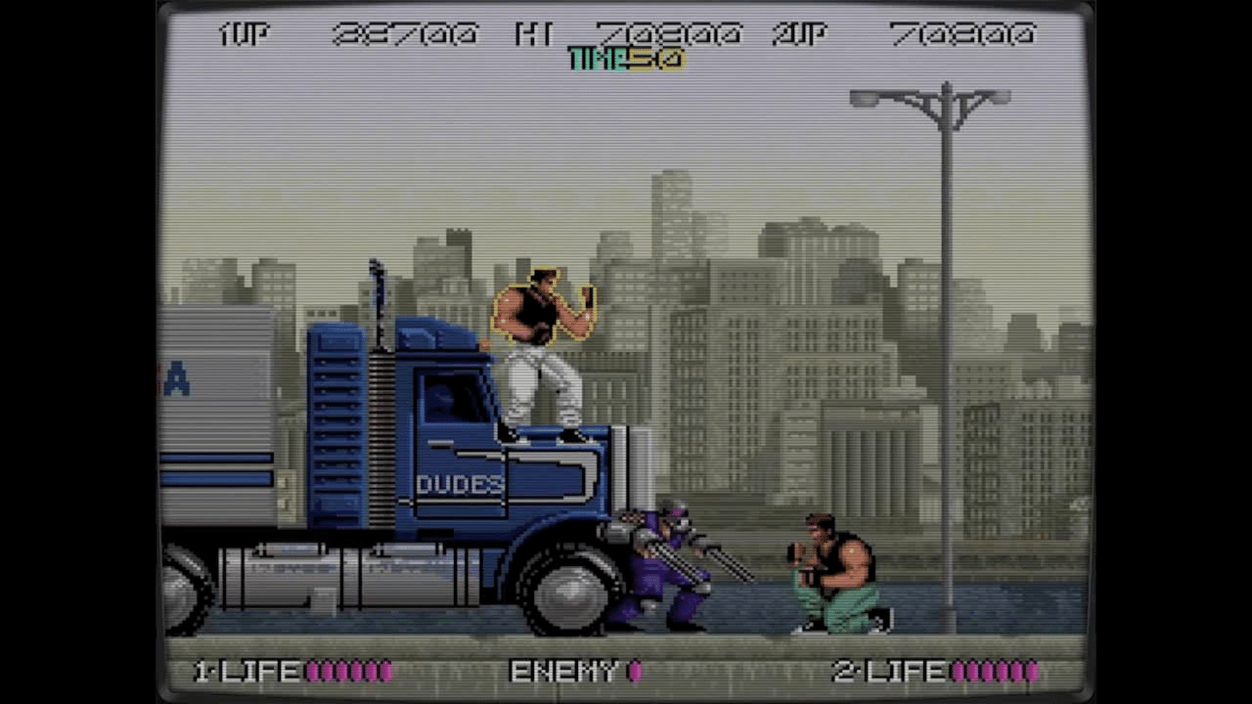 Retro Classix 2in1 pack: Bad Dudes & Two Crude Dudes screenshot