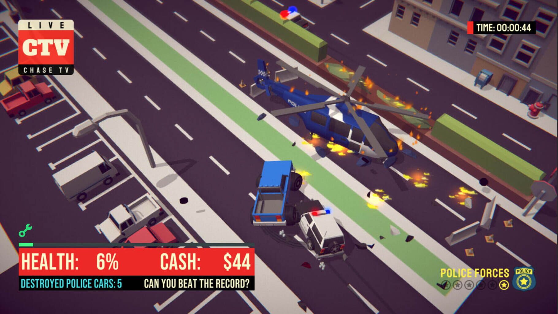 Captura de pantalla - OMG Police: Car Chase TV Simulator