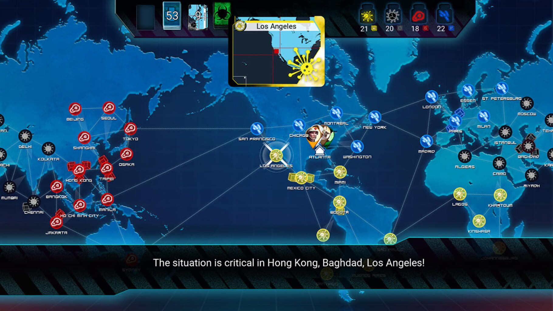 Pandemic screenshot