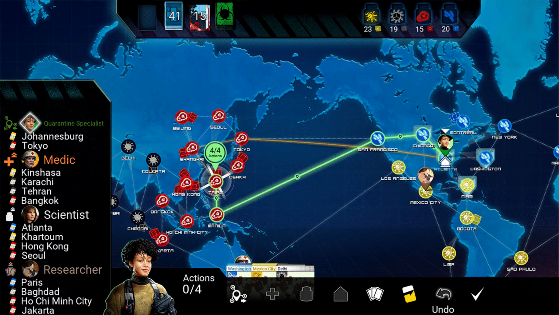 Pandemic screenshot