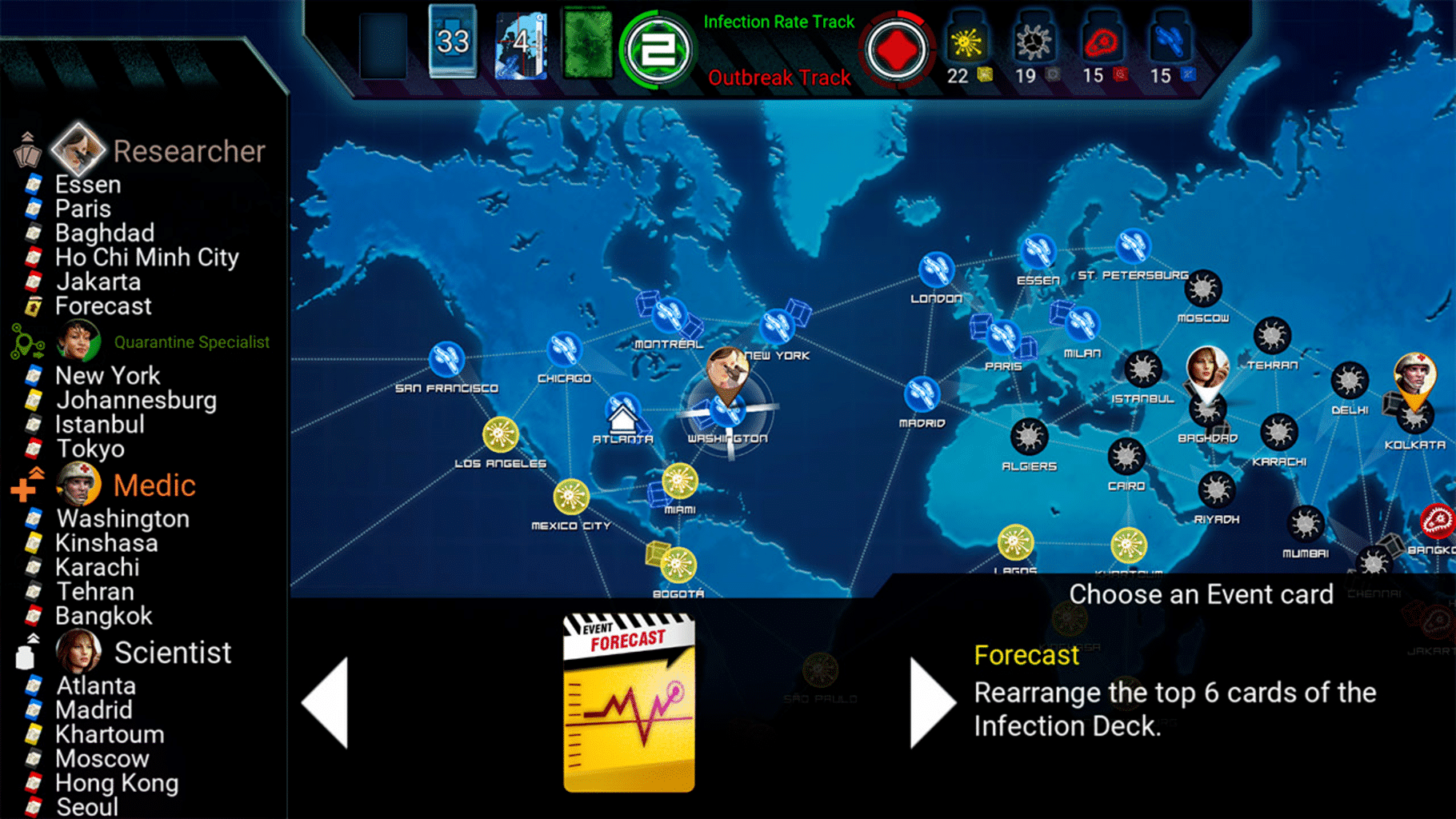 Pandemic screenshot