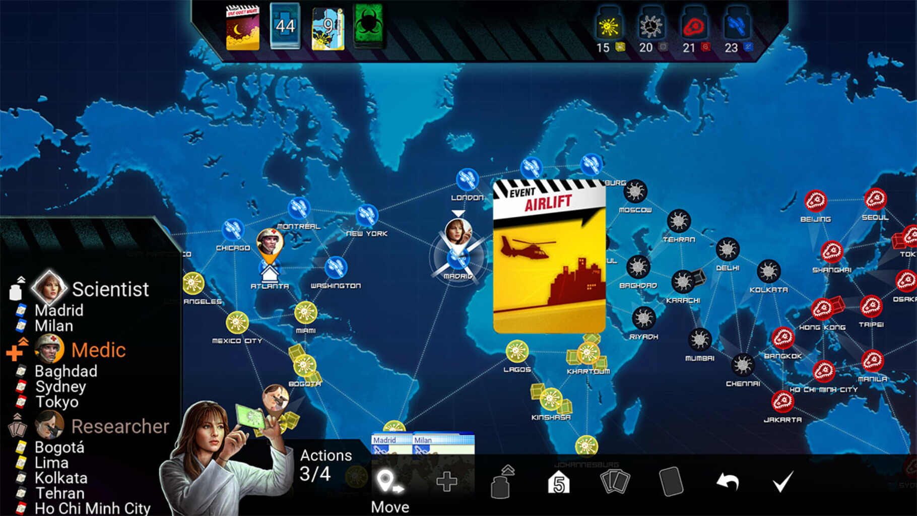 Pandemic screenshot