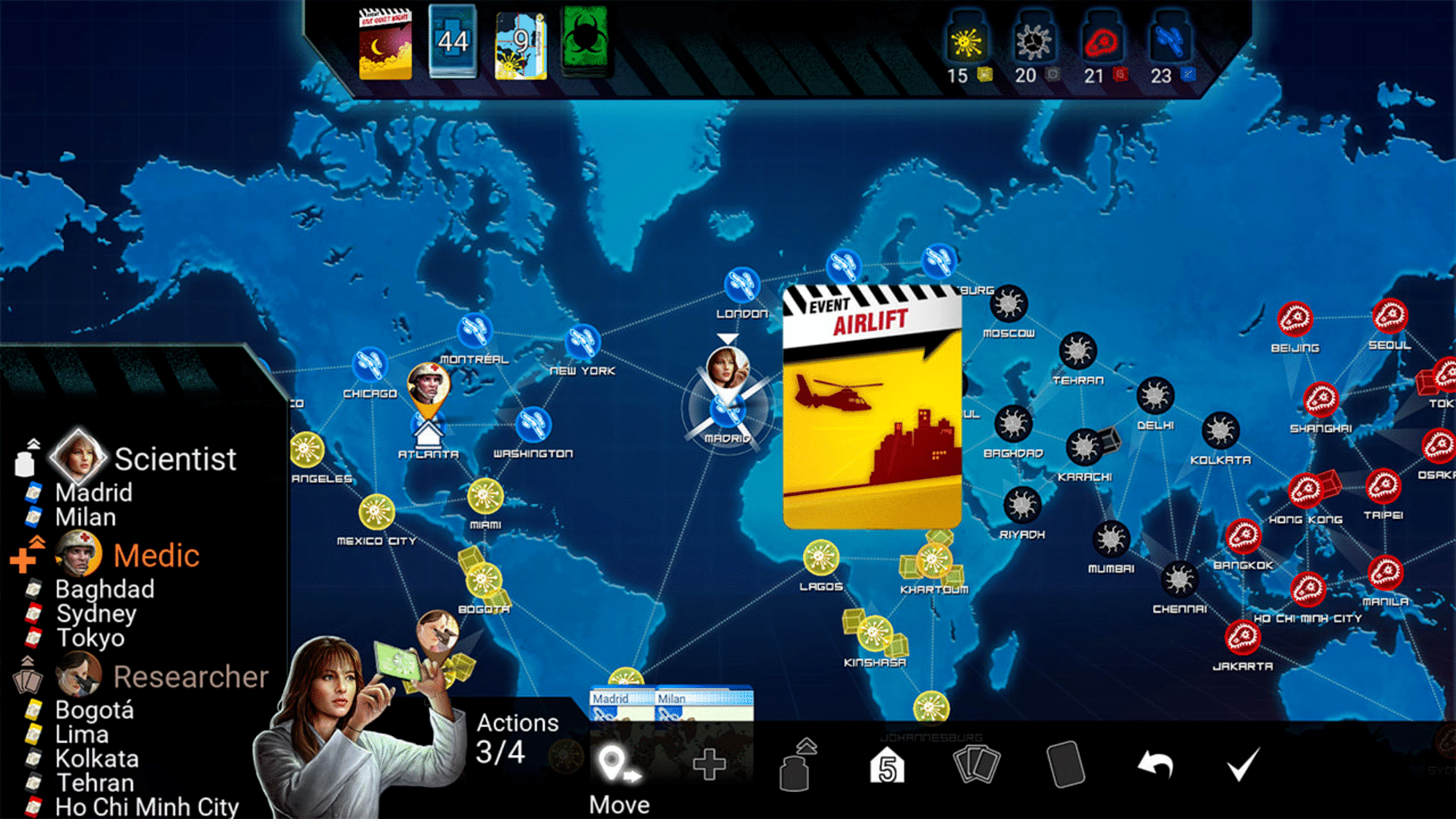 Pandemic screenshot