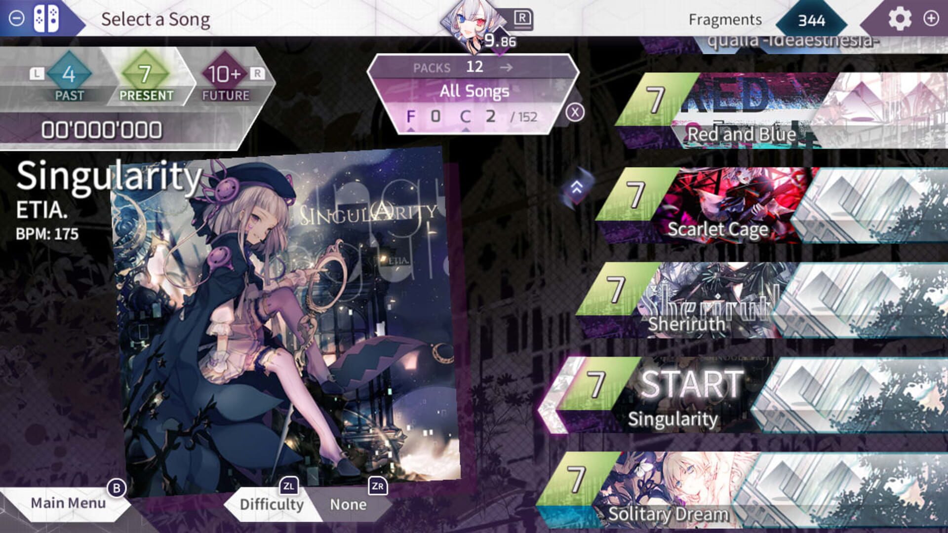 Arcaea screenshot