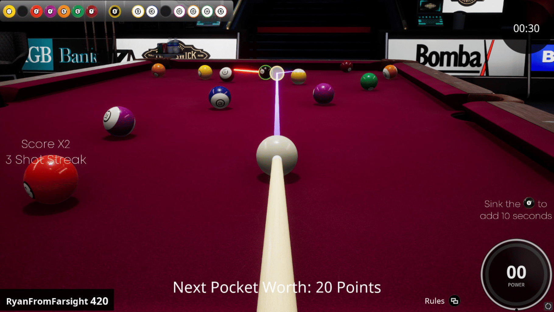 Brunswick Pro Billiards screenshot