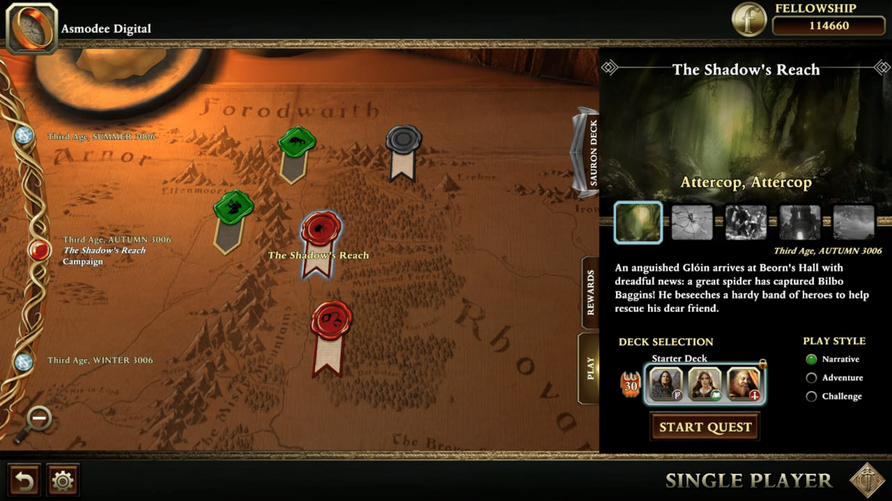 The Lord of the Rings: Adventure Card Game - Definitive Edition screenshot