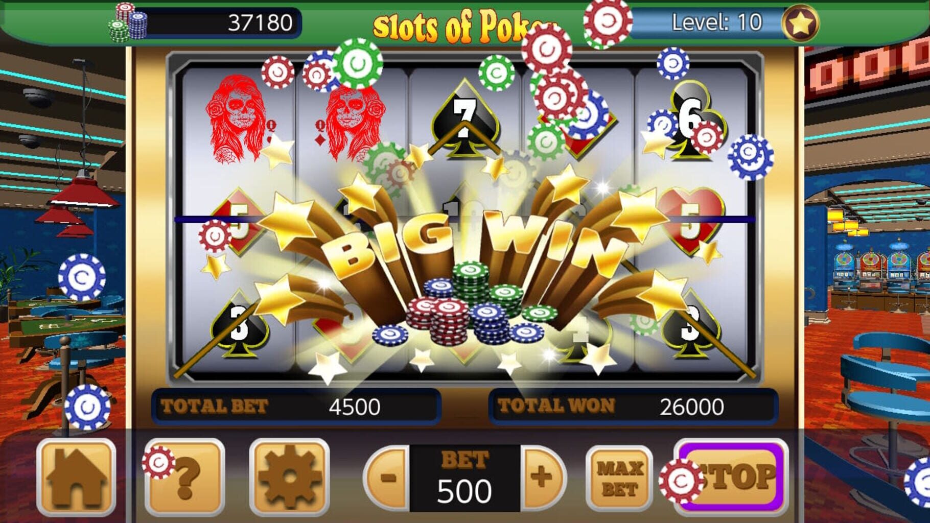 Slots of Poker at Aces Casino screenshot