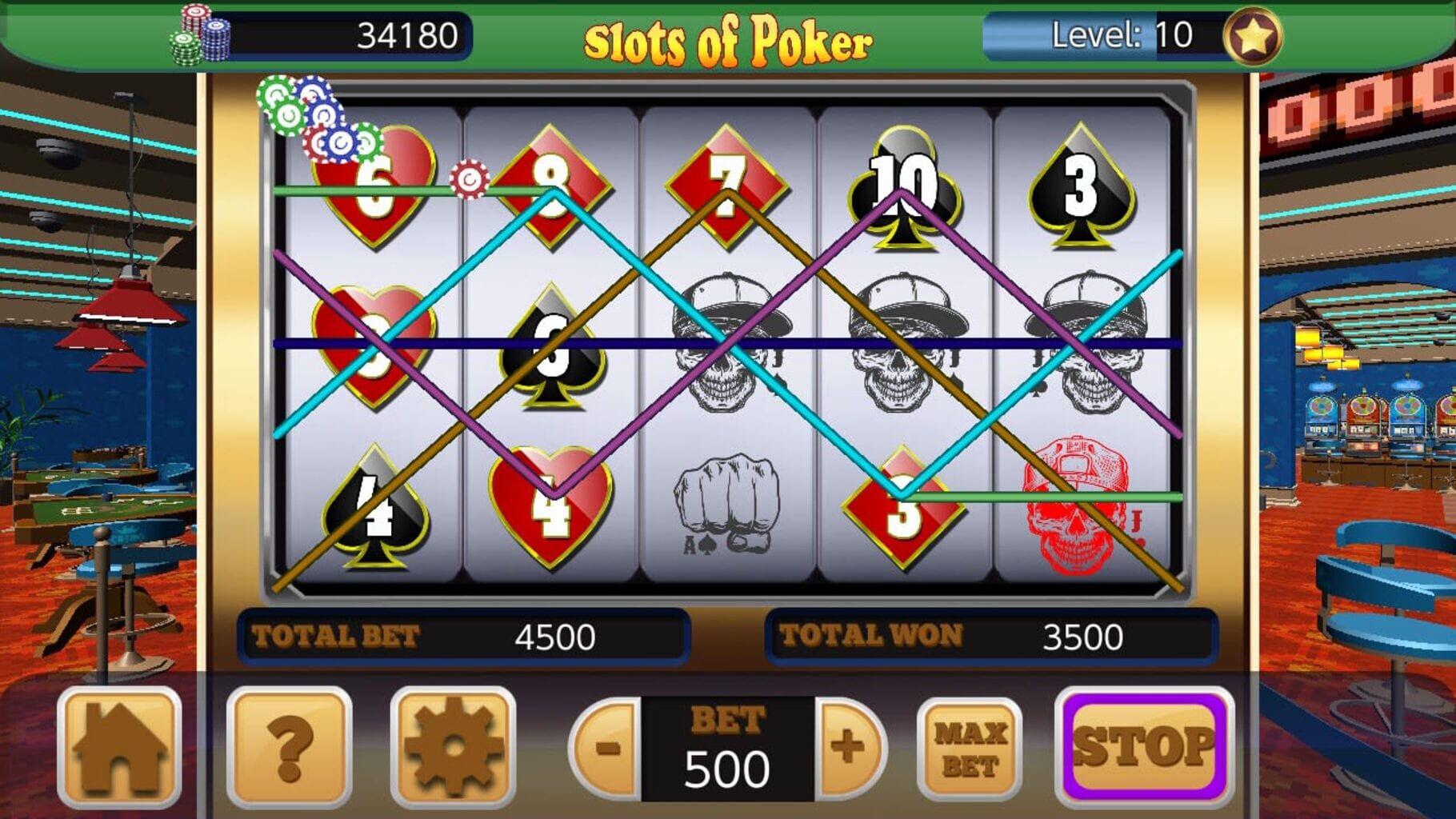 Slots of Poker at Aces Casino screenshot