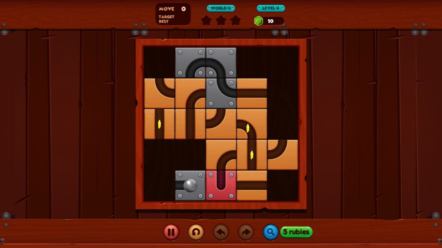 Let it roll slide puzzle screenshot