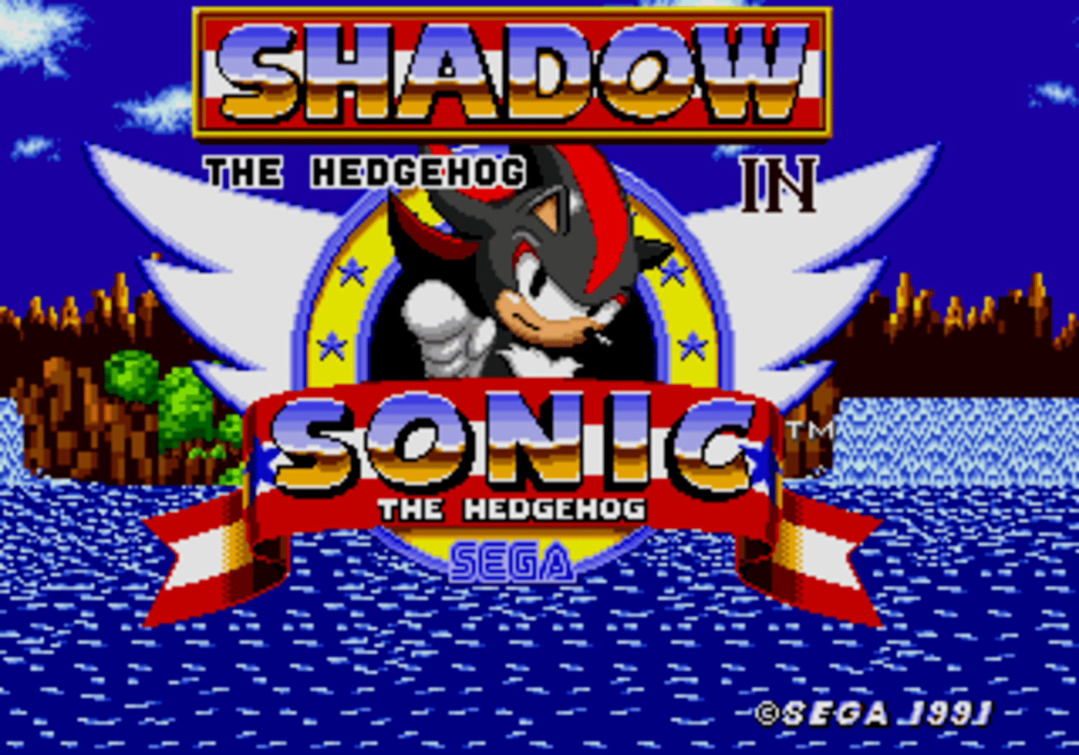 Shadow The Hedgehog - Sonic Mod - (Sega Genesis)