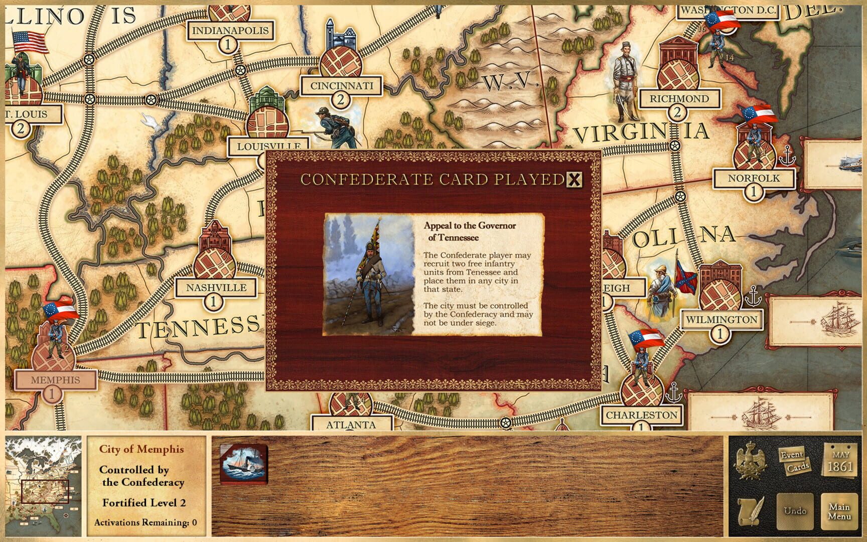 Victory and Glory: The American Civil War - Screenshot