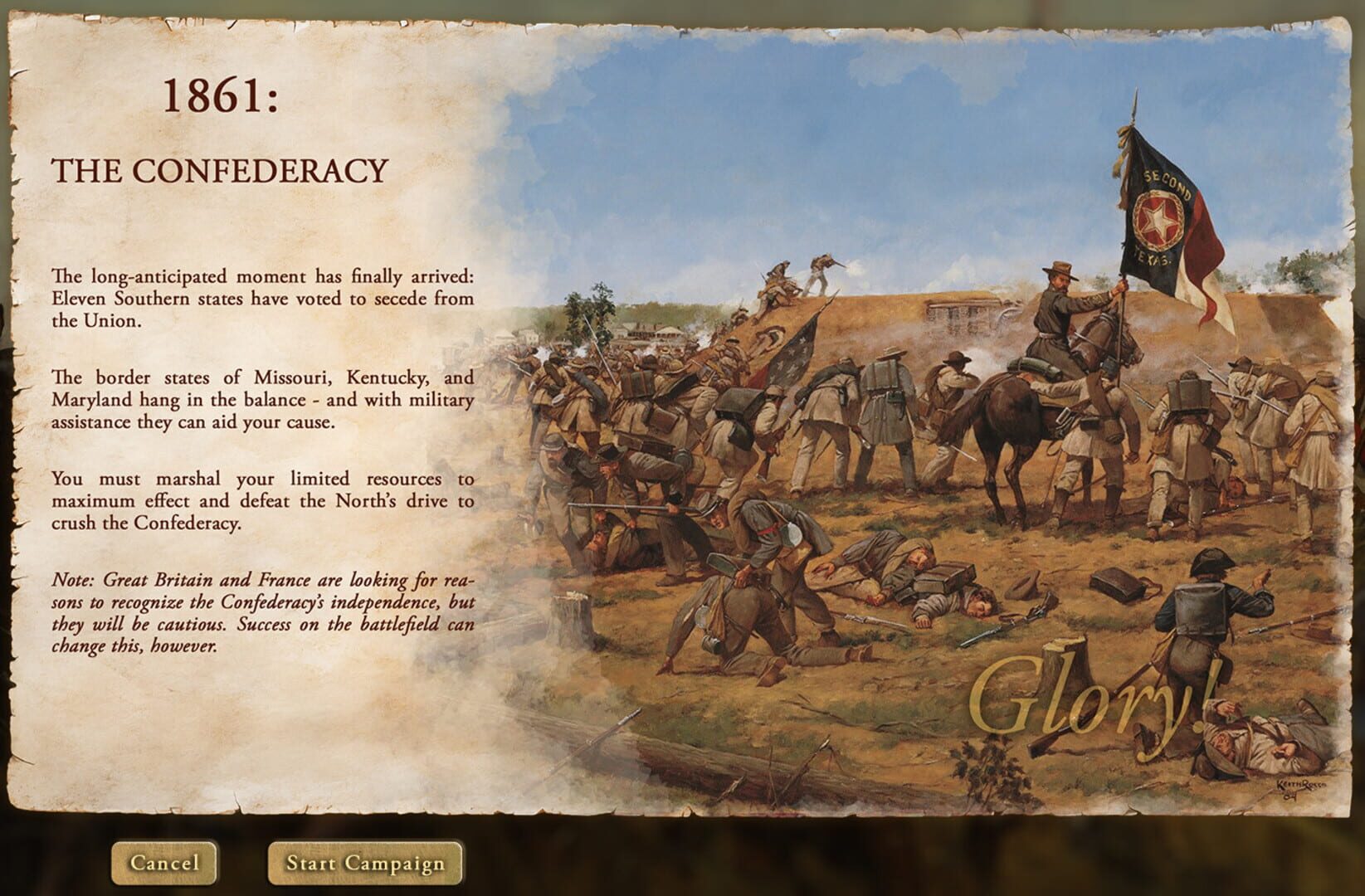 Victory and Glory: The American Civil War - Screenshot