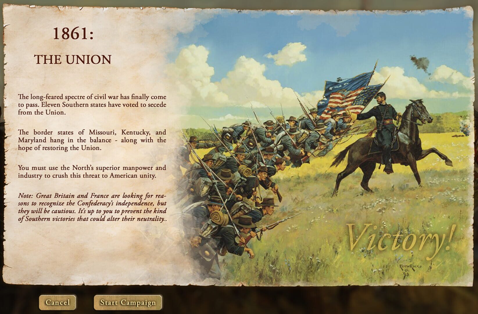Victory and Glory: The American Civil War - Screenshot