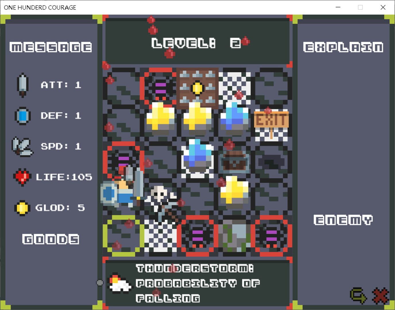 One Hundred Courage - Screenshot