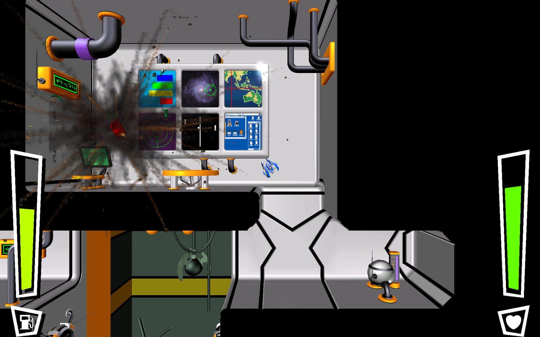 Super Thrustforce: Orbital Meat Police - Screenshot