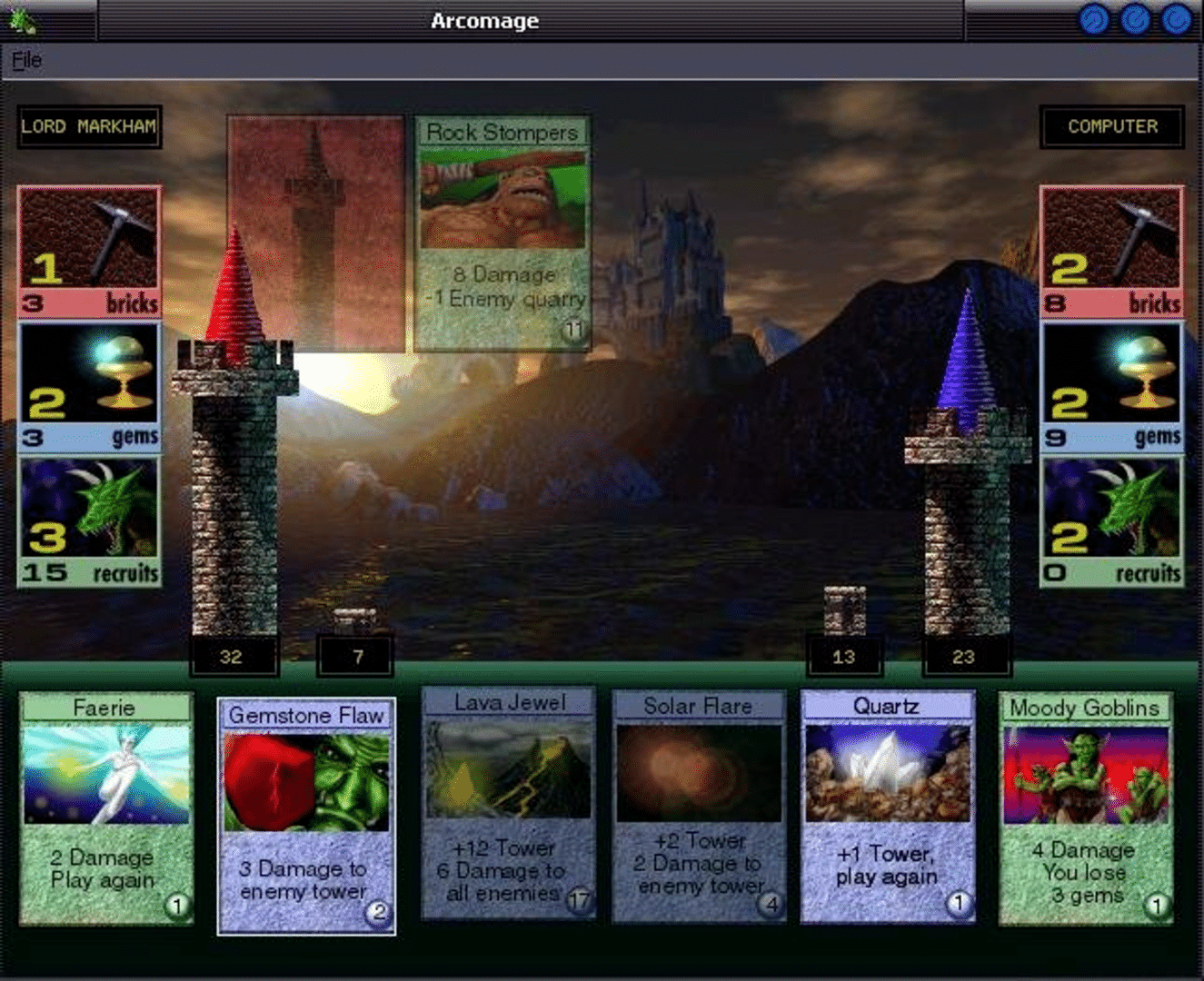 Arcomage screenshot