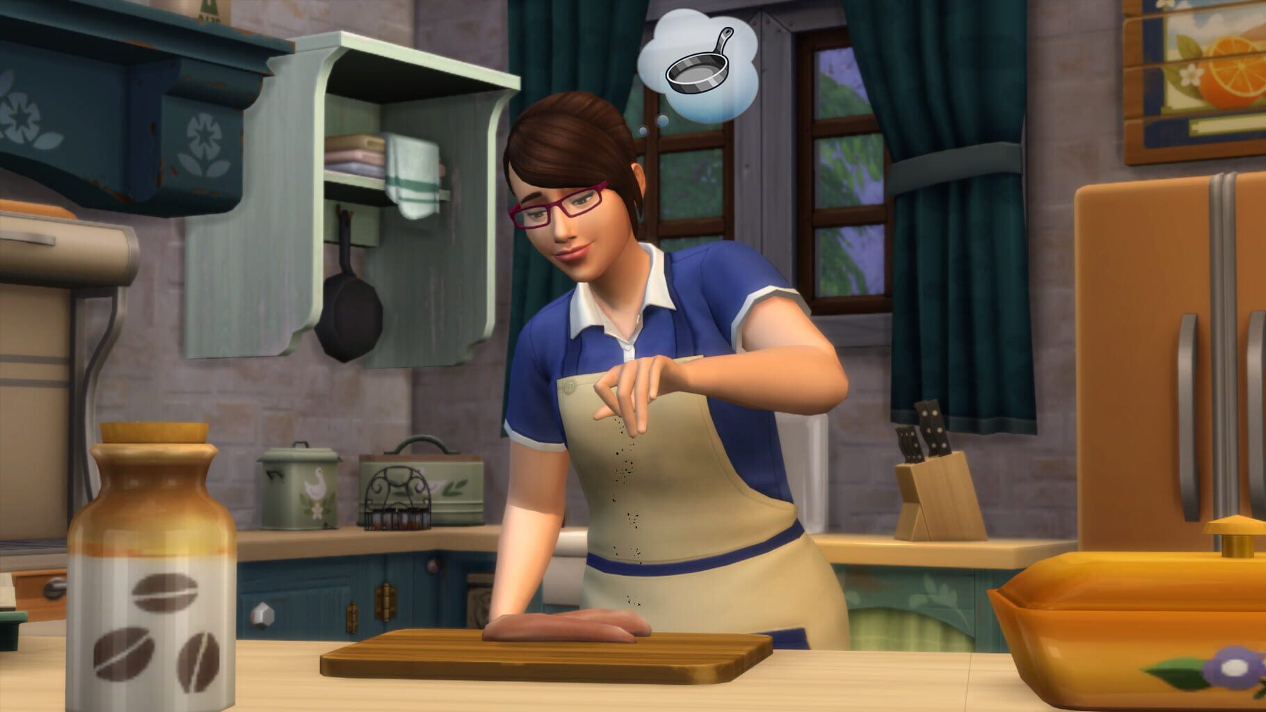 Captura de pantalla - The Sims 4: Country Kitchen Kit