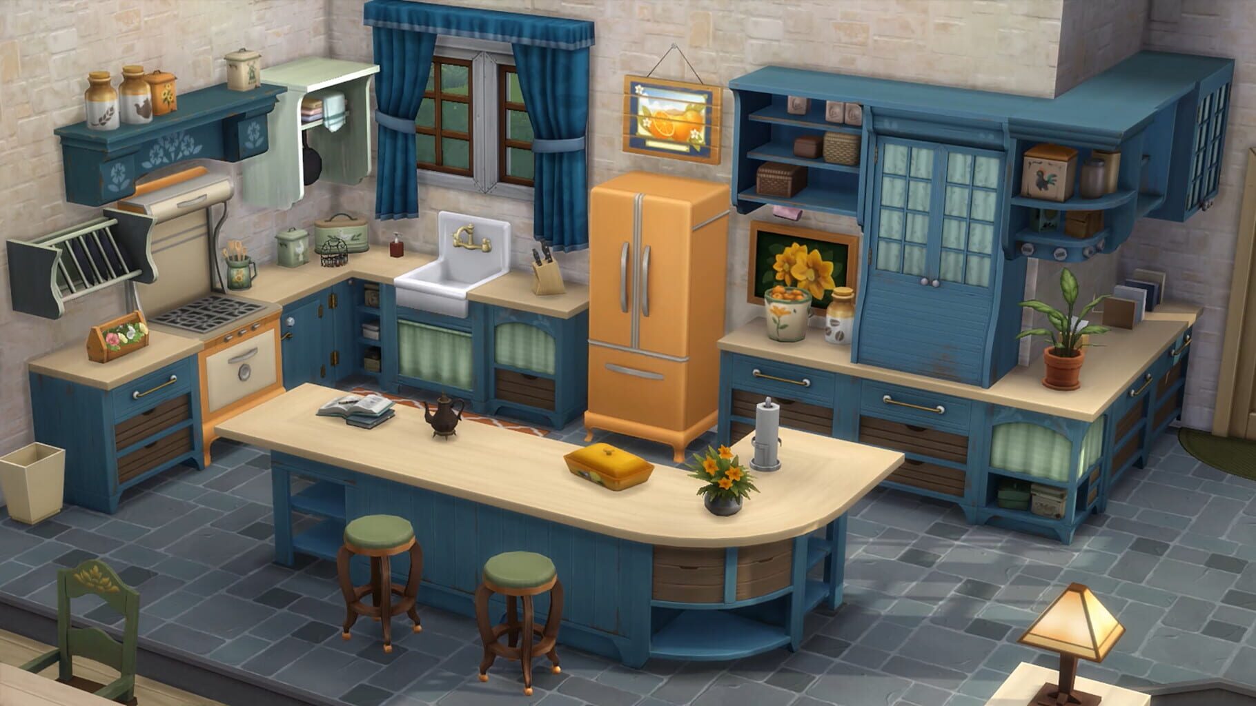 Captura de pantalla - The Sims 4: Country Kitchen Kit