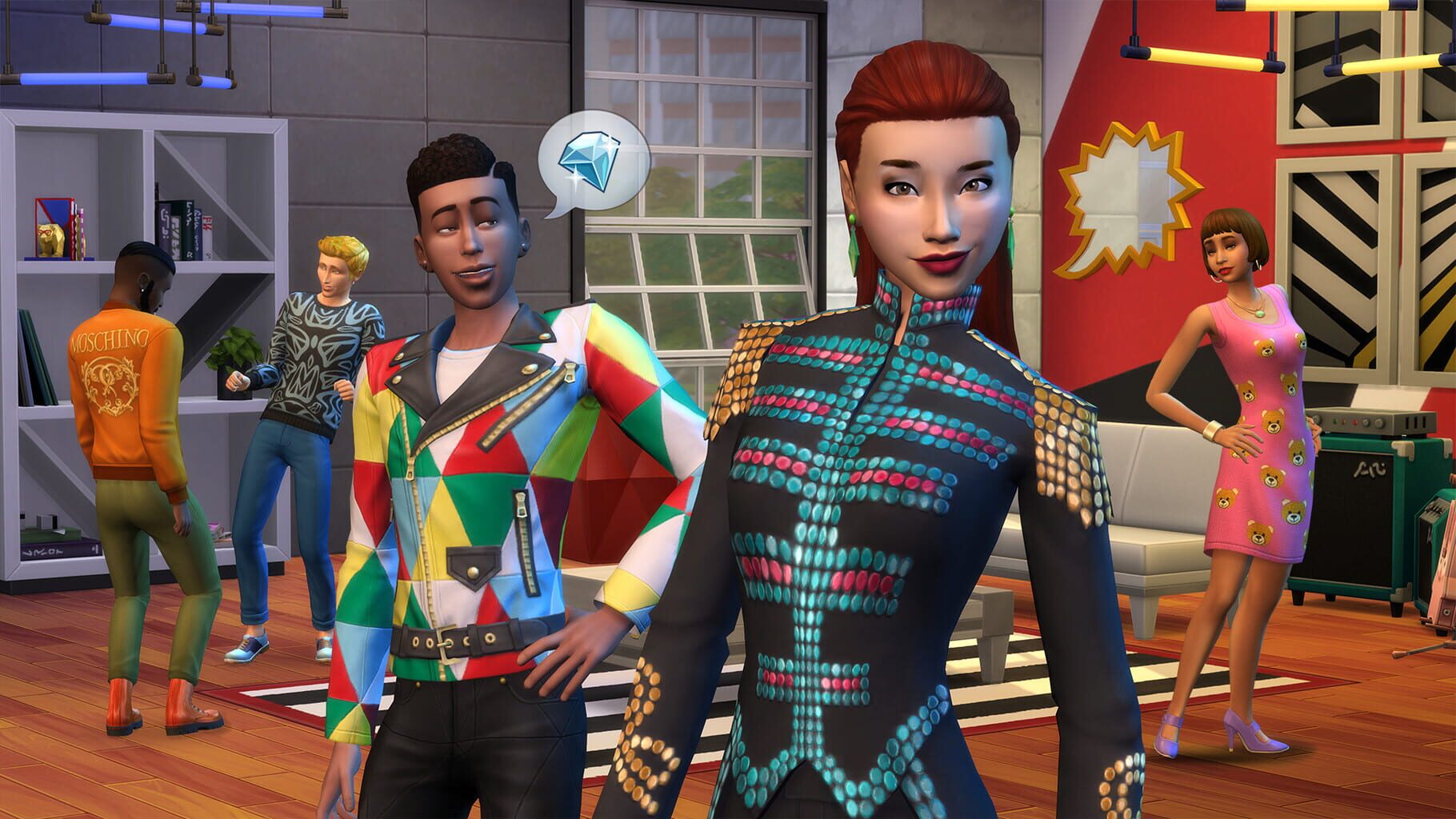 Captura de pantalla - The Sims 4: Moschino Stuff