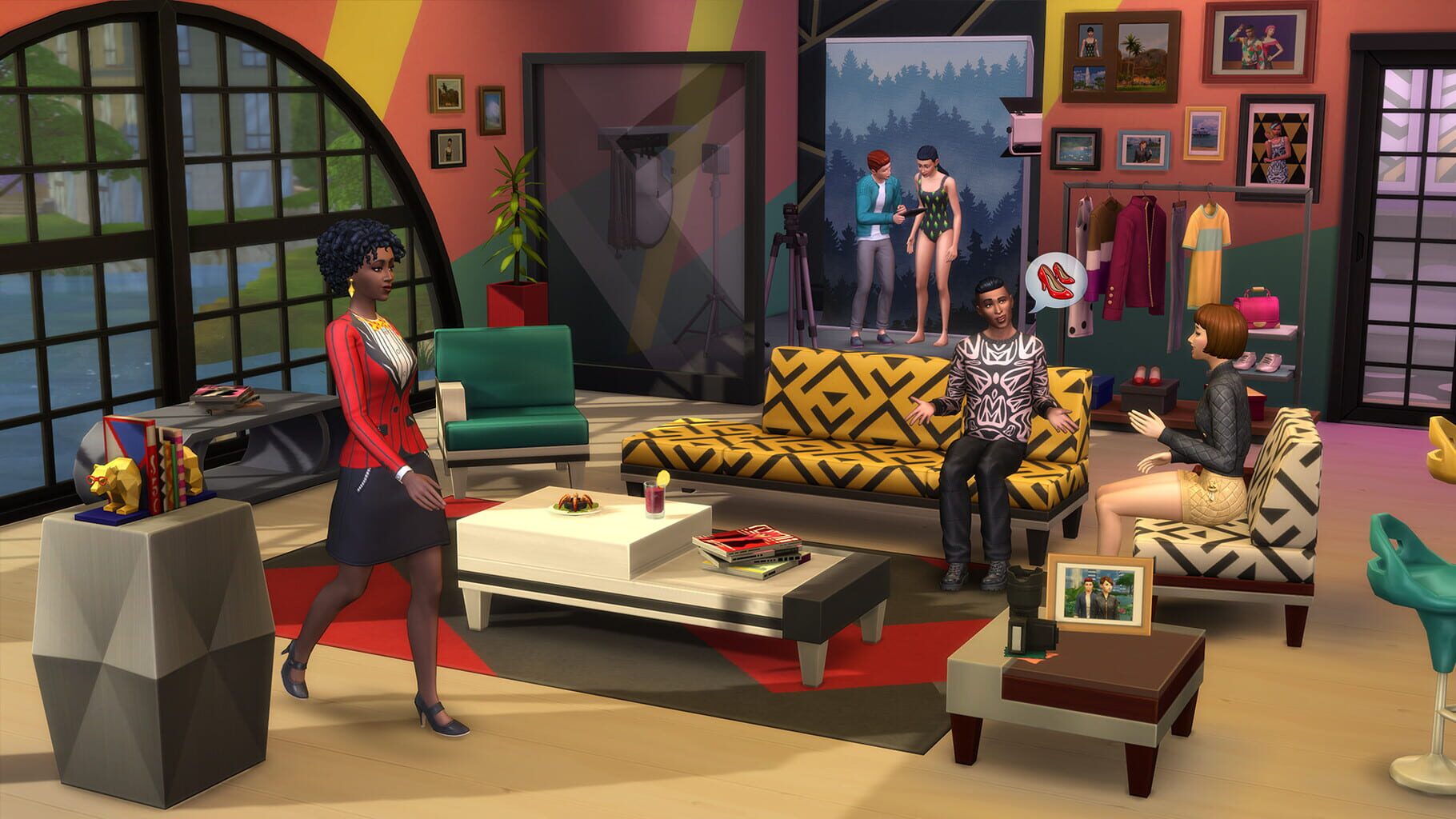Captura de pantalla - The Sims 4: Moschino Stuff
