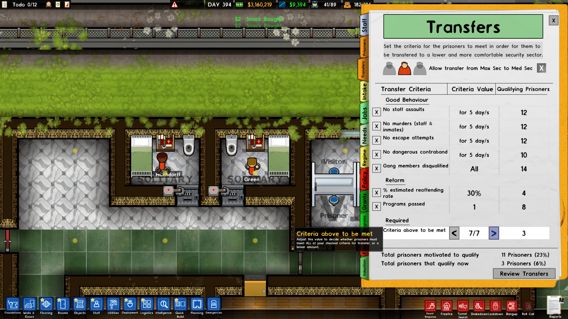 Prison Architect: Cleared for Transfer screenshot