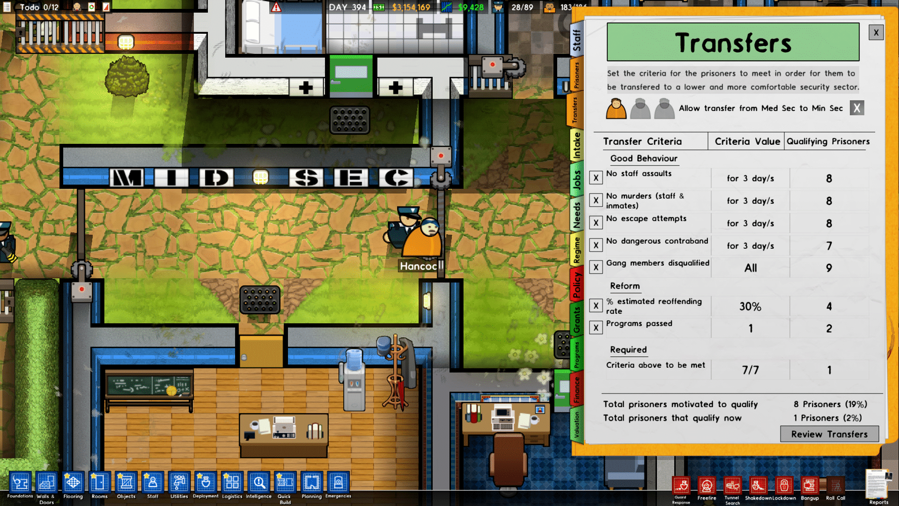 Prison Architect: Cleared for Transfer screenshot