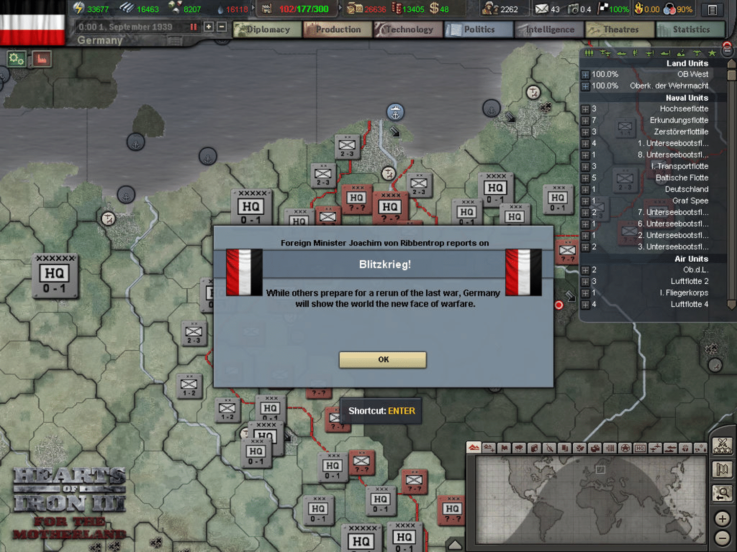 Hearts of Iron III: For the Motherland screenshot