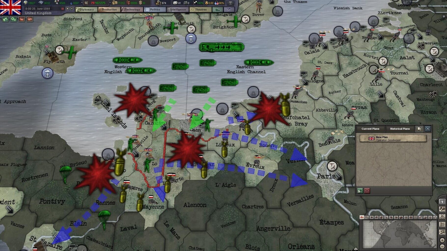 Captura de pantalla - Hearts of Iron III: Their Finest Hour