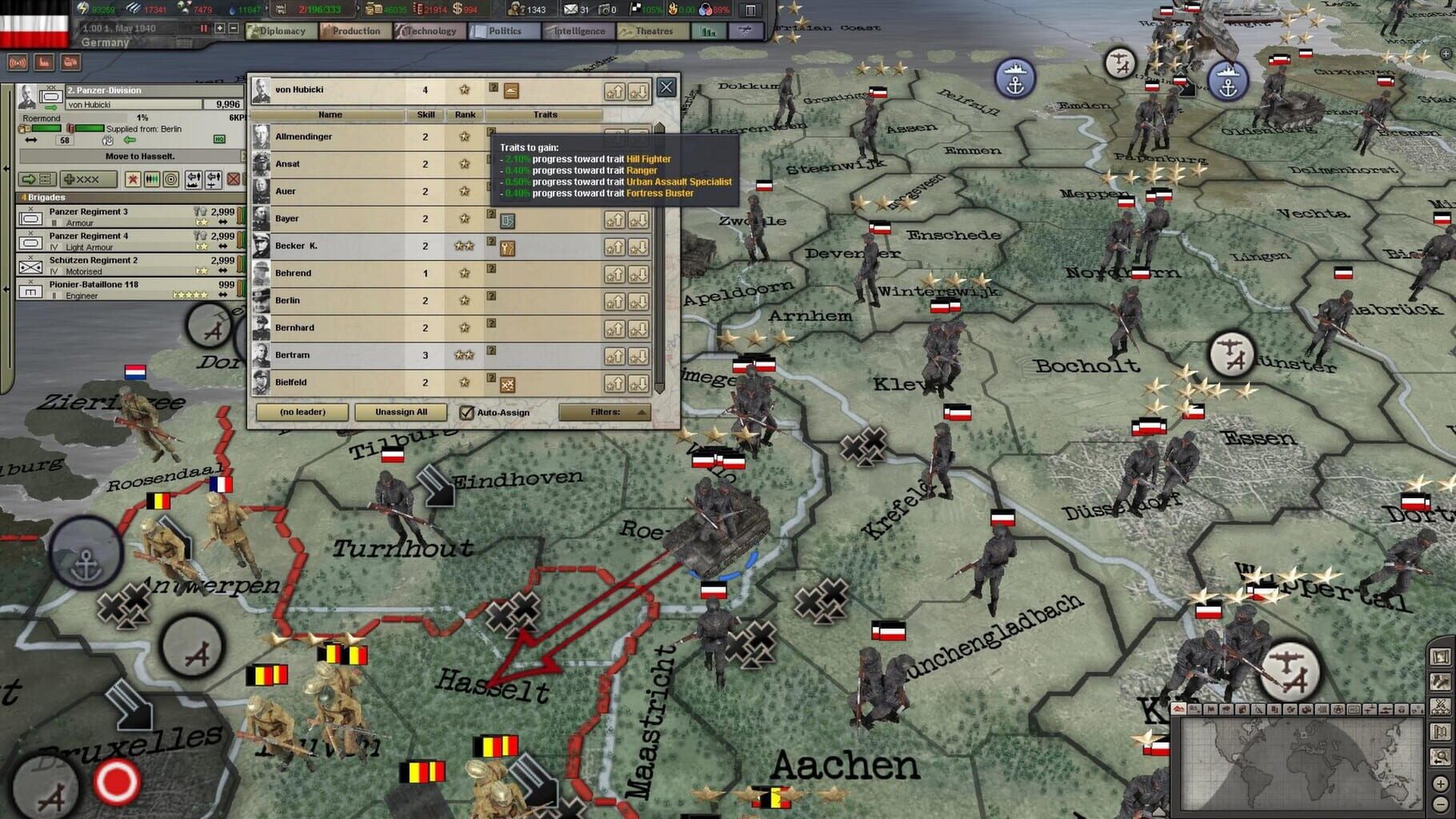 Captura de pantalla - Hearts of Iron III: Their Finest Hour