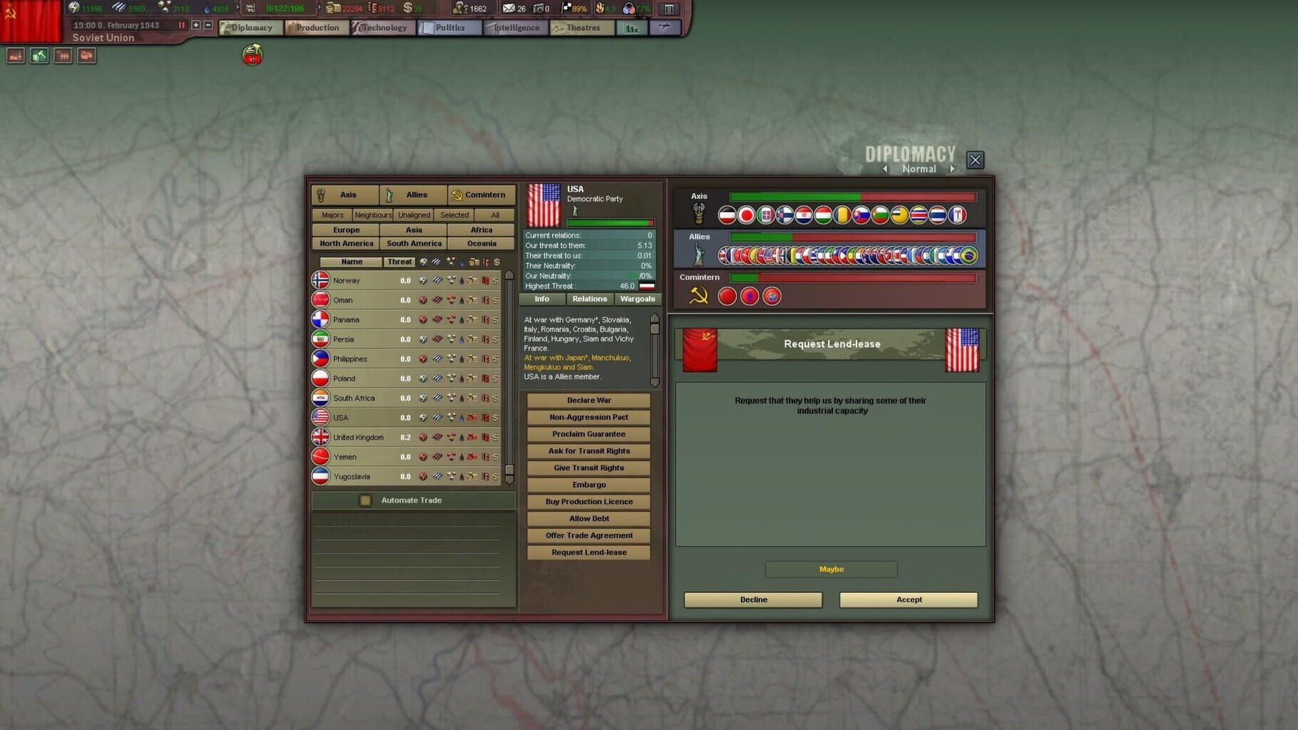 Captura de pantalla - Hearts of Iron III: Their Finest Hour