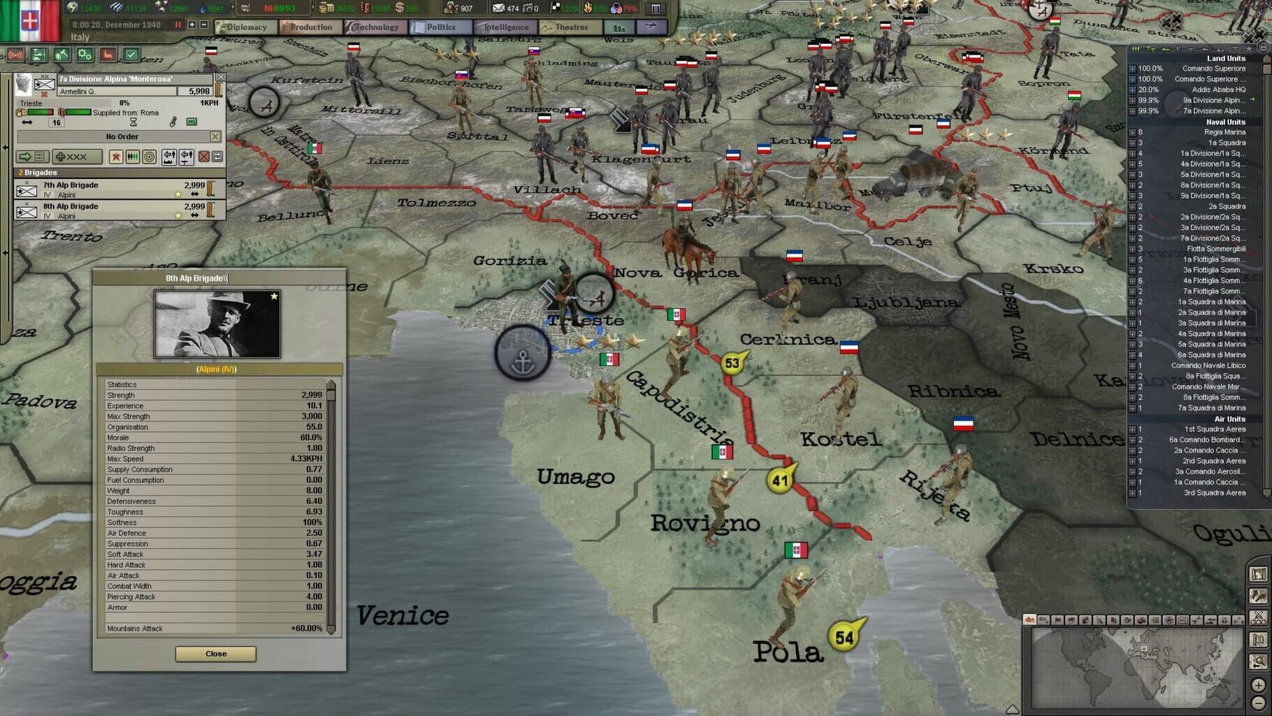 Captura de pantalla - Hearts of Iron III: Their Finest Hour