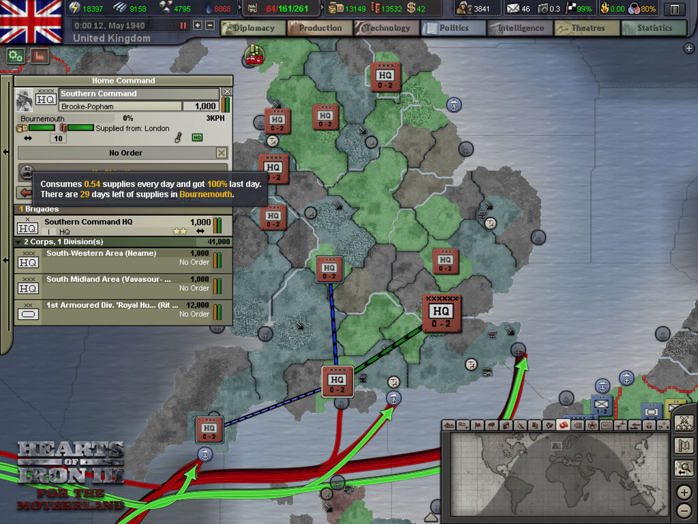 Hearts of Iron III: For the Motherland screenshot