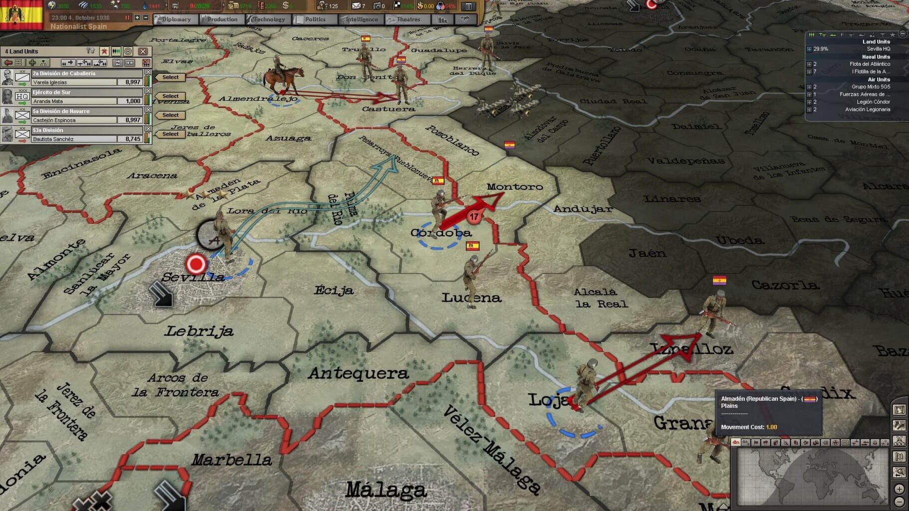 Captura de pantalla - Hearts of Iron III: Their Finest Hour