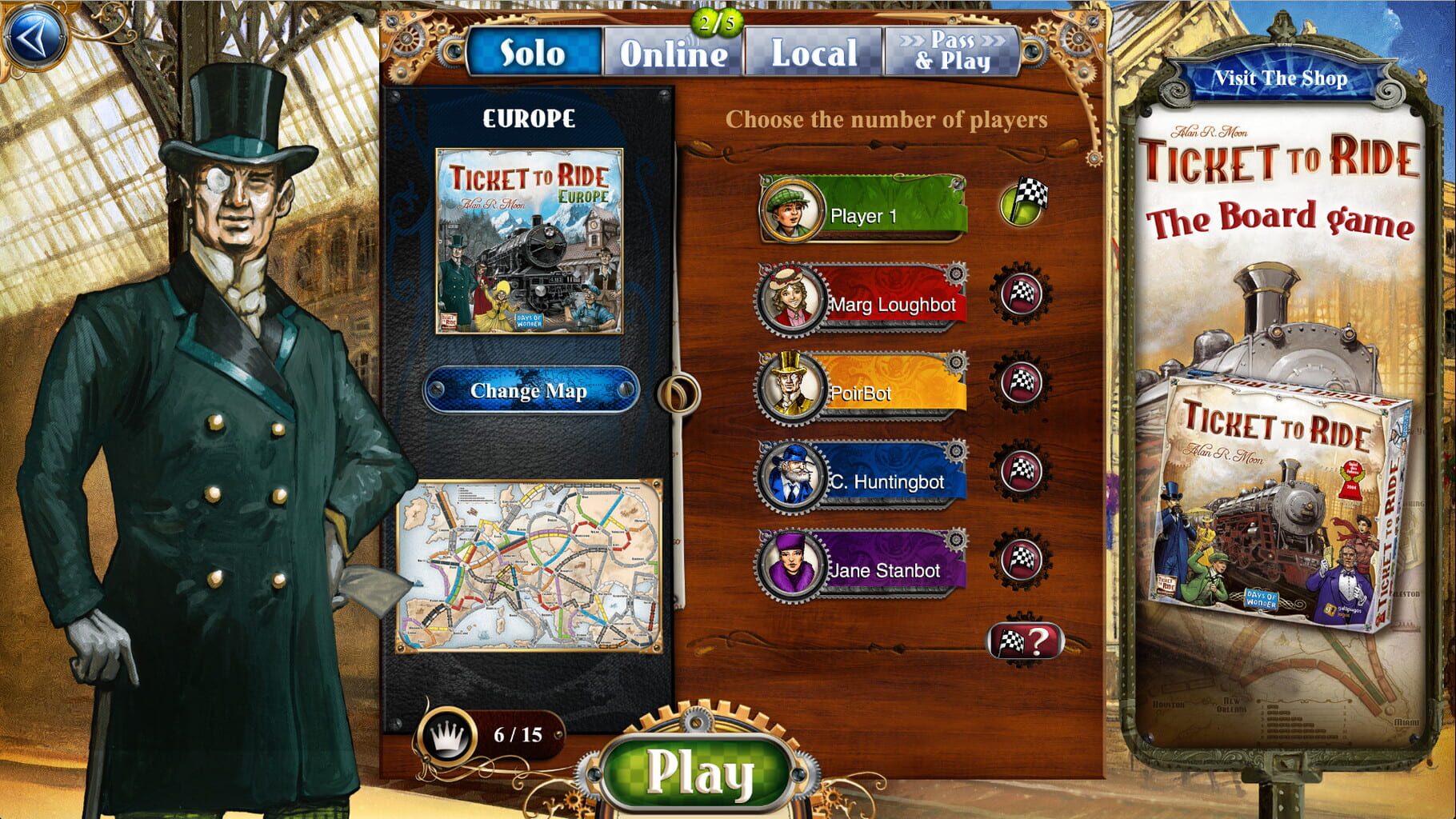 Captura de pantalla - Ticket to Ride: Europe