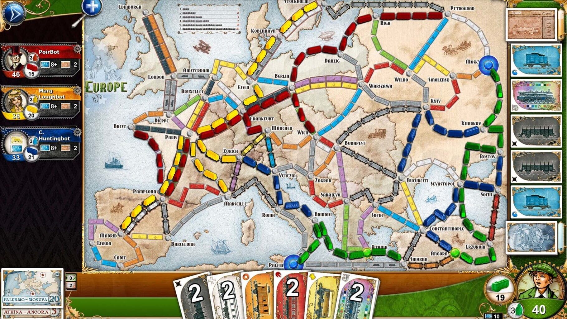 Captura de pantalla - Ticket to Ride: Europe