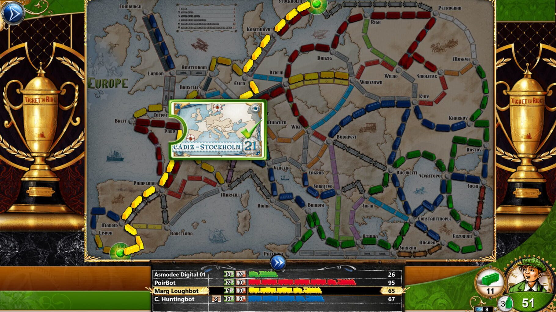 Captura de pantalla - Ticket to Ride: Europe