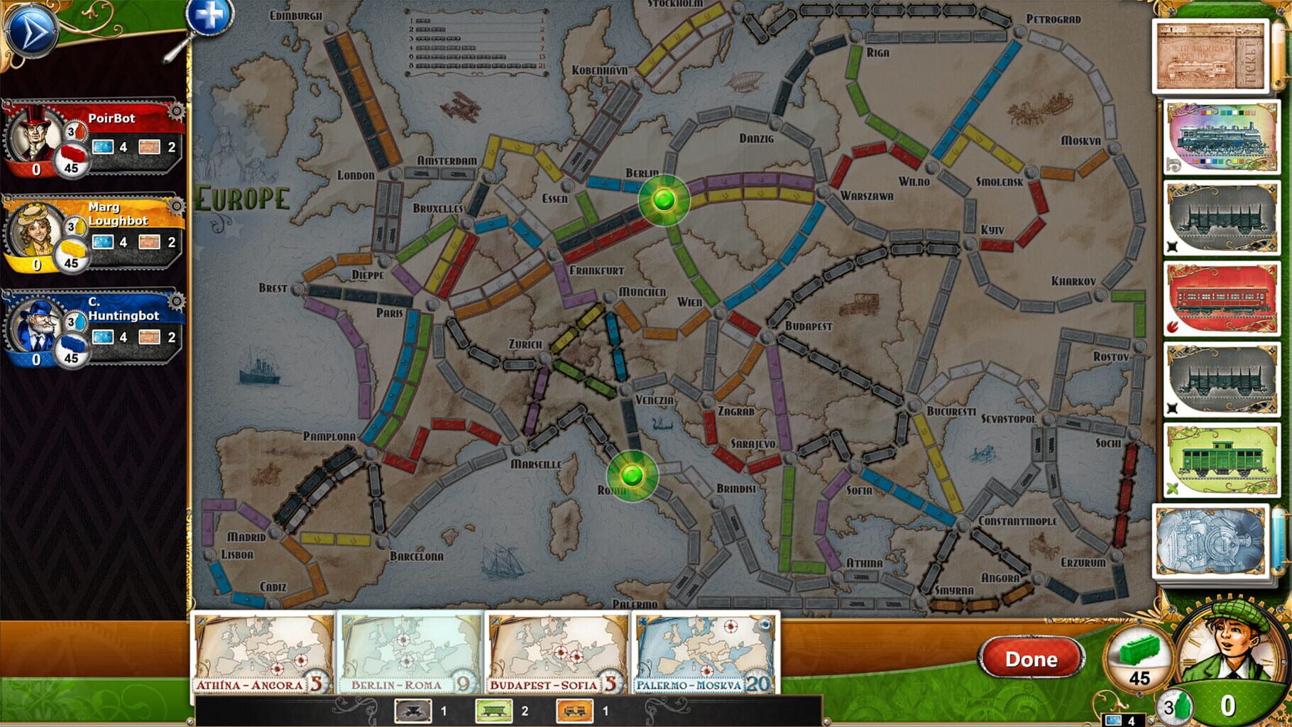 Captura de pantalla - Ticket to Ride: Europe