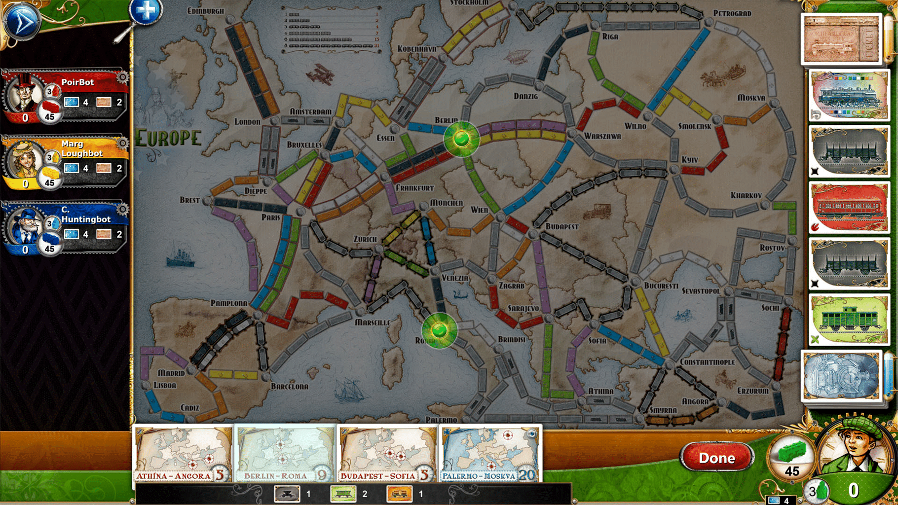 Ticket to Ride: Europe screenshot