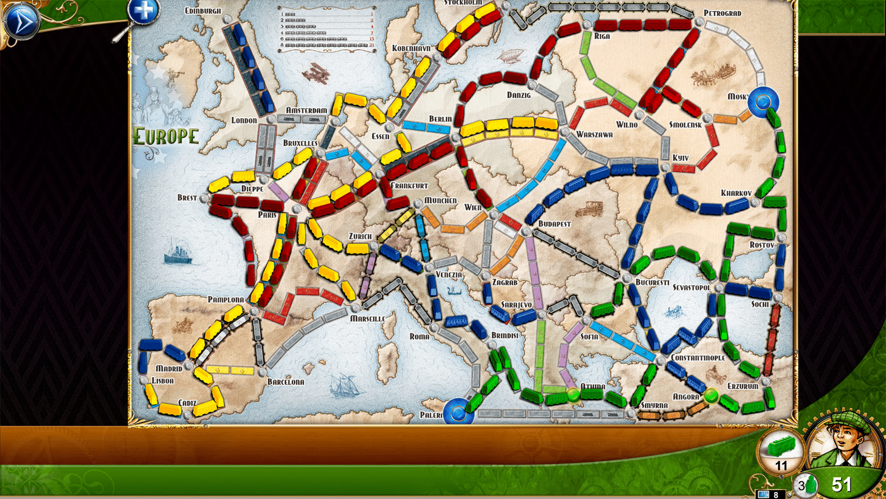 Ticket to Ride: Europe screenshot