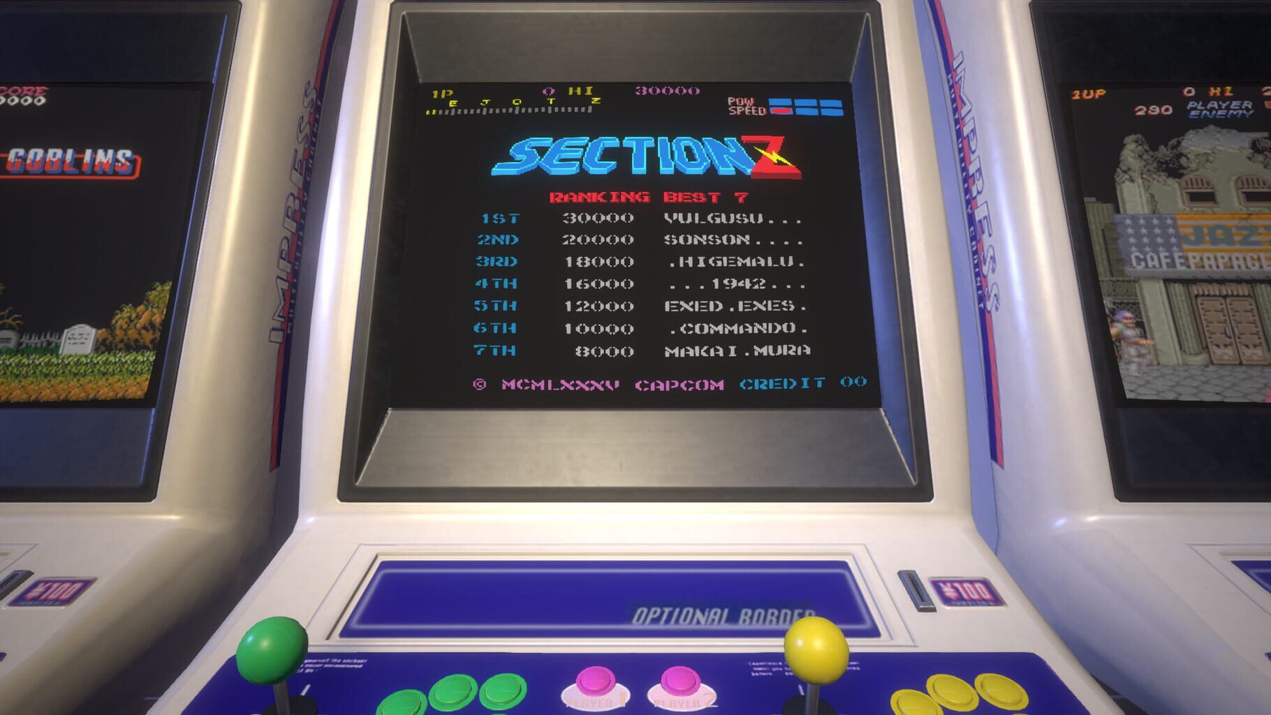 Capcom Arcade Stadium: Section Z screenshot