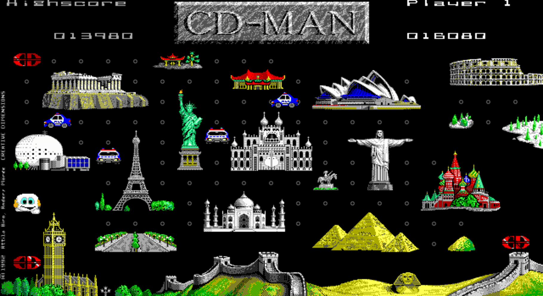 CD-Man (version 2.0) screenshot