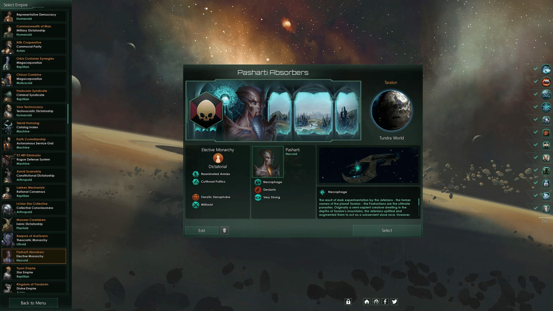 Stellaris: Necroids Species Pack screenshot