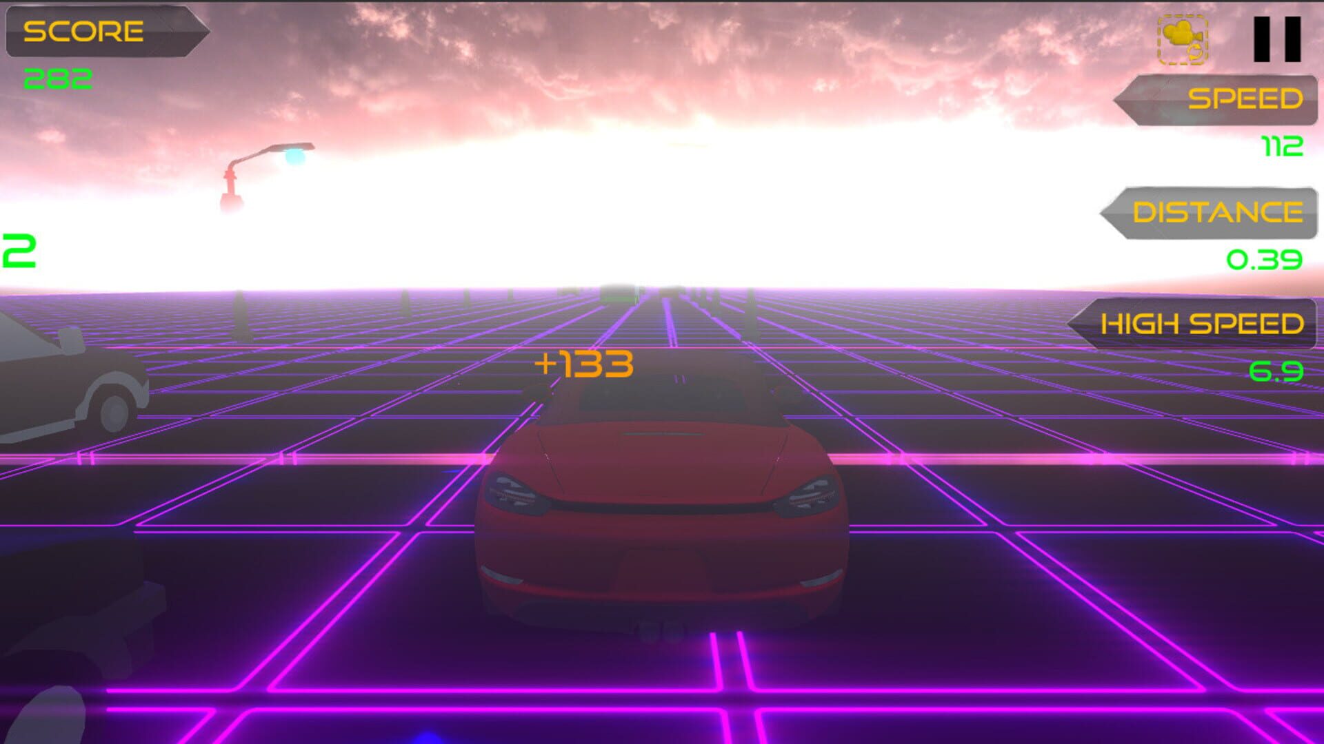 Retrowave Drift - Screenshot