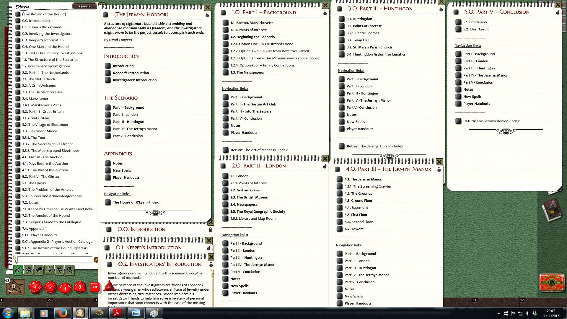 Fantasy Grounds: Call of Cthulhu - The House of R'lyeh - Screenshot
