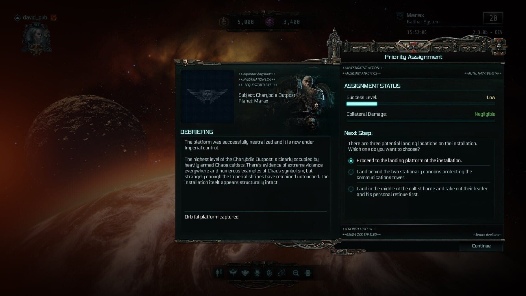 Captura de pantalla - Warhammer 40,000: Inquisitor - Martyr: Charybdis Outpost