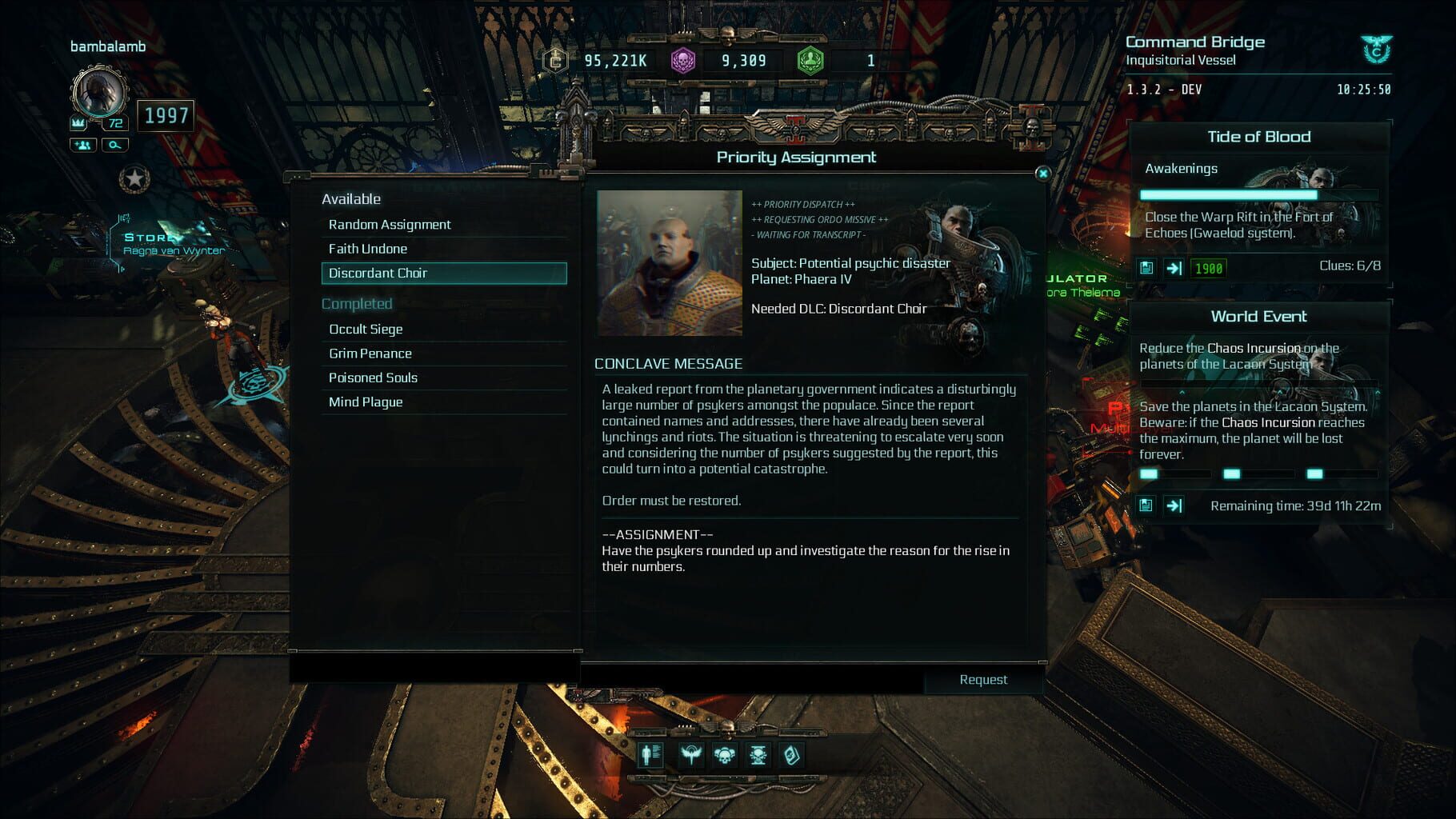Captura de pantalla - Warhammer 40,000: Inquisitor - Martyr: Discordant Choir