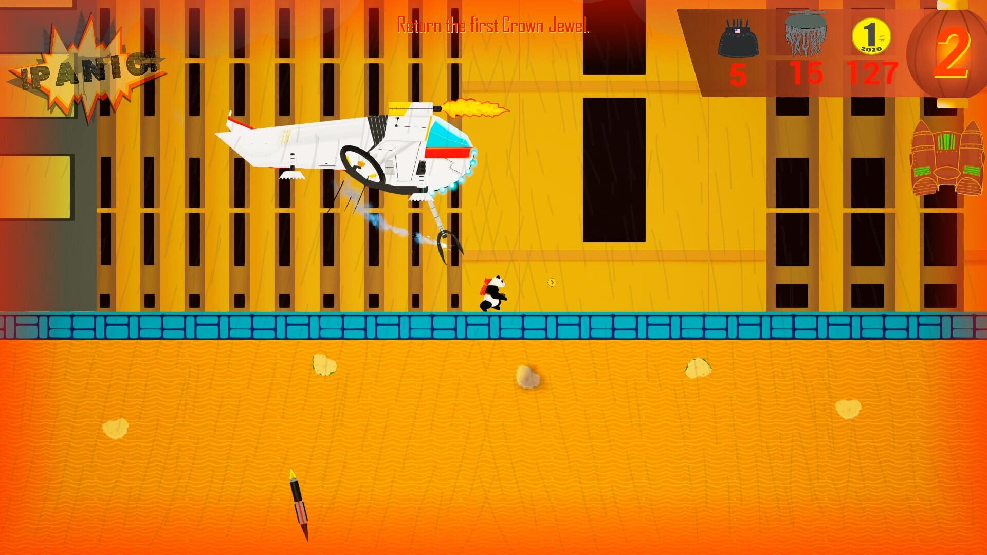 Rocket Panda Panic - Screenshot